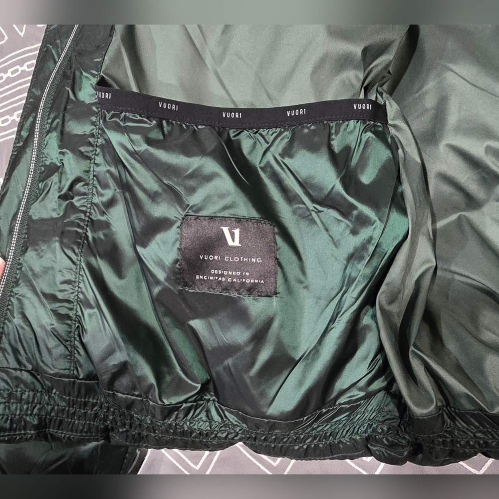 Vuori Hudson Insulated Shine Jacket In Aspen Green Size XS - Picture 6 of 14
